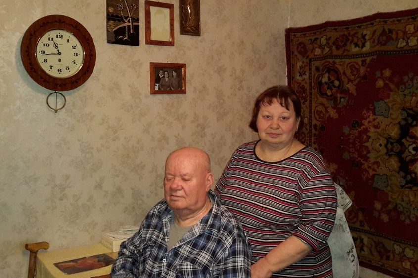 Федір Данилович Бурденко з донькою Світланою, січень 2015 р.
